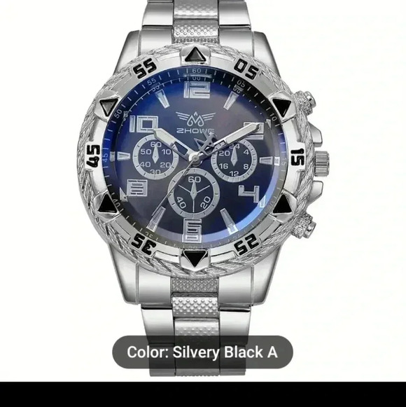 1pc Men's Watch, Large Dial Business Quartz Wrist Watch..NWT - Picture 2 of 2